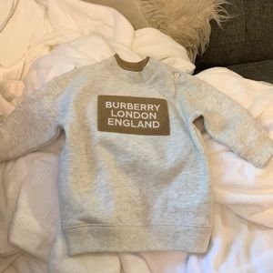 *NEW WITHOUT TAGS* AUTHENTIC BURBERRY CREAM SWEATER DRESS, 6 MONTHS